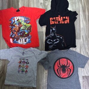 Boys bundle of Superhero shirts